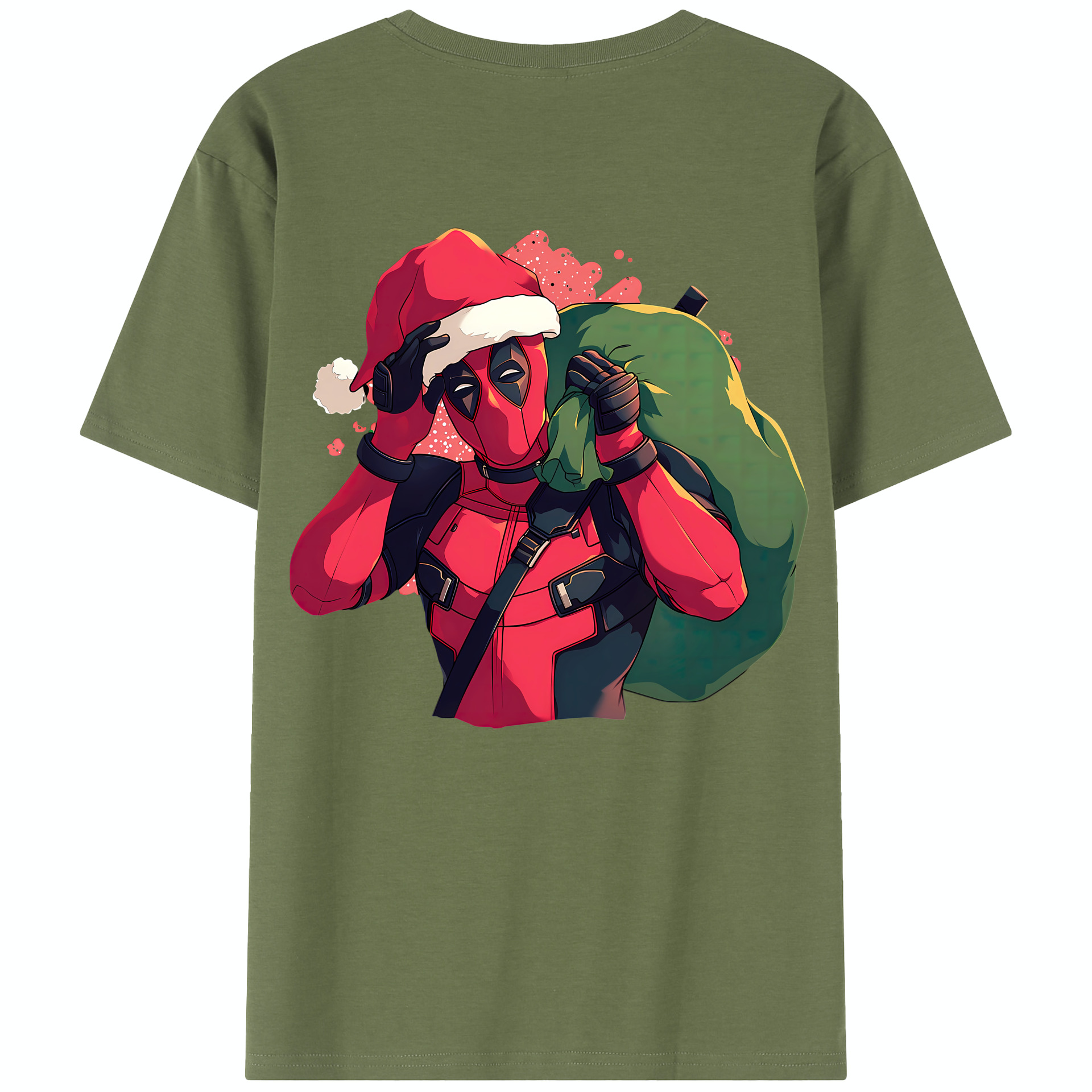 （画像用） Deadpool デッドプール 綿100％半袖Tシャツ（背面プリント）